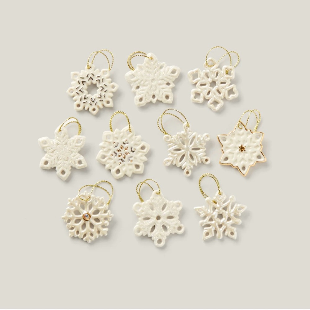 Lenox Snowflake Mini Ornament Set